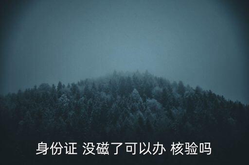 沒(méi)磁核驗(yàn)不了怎么辦,身份證沒(méi)有磁性怎么辦?辦理流程逐步展開(kāi)