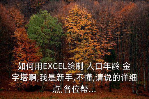 如何用EXCEL繪制 人口年齡 金字塔啊,我是新手,不懂,請說的詳細(xì)點(diǎn),各位幫...