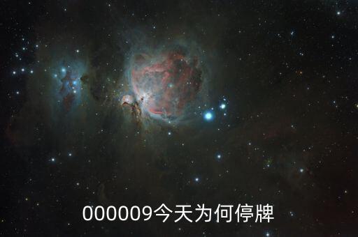 000009今天為何停牌