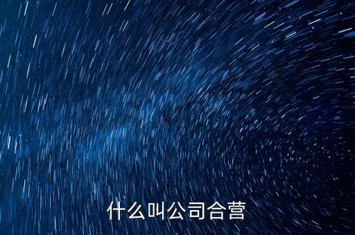 什么是合營公司，合營公司和聯(lián)營公司的區(qū)別還有子公司