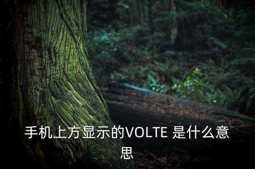 手機(jī)volte是什么意思，手機(jī)上方顯示的VOLTE 是什么意思