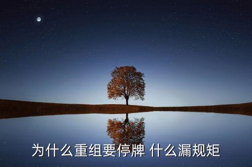 為什么湘潭電化重組暫停，湘潭電化股票停牌是什么意思