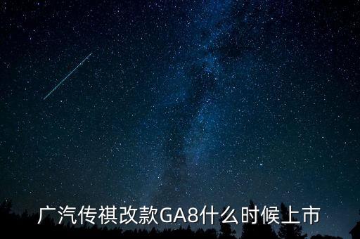 廣汽傳祺ga8什么時候上市，2021款傳祺GS8什么時候上市啊