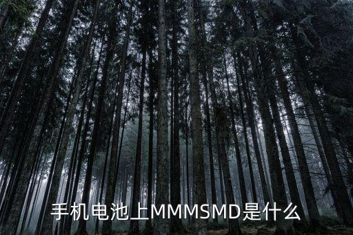 手機電池上MMMSMD是什么