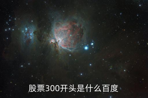 股票300開(kāi)頭是什么百度