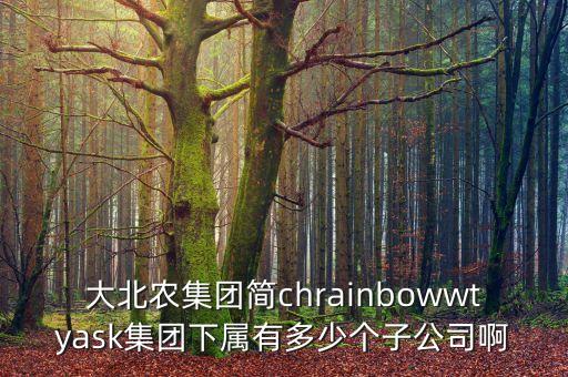 大北農(nóng)集團簡chrainbowwtyask集團下屬有多少個子公司啊