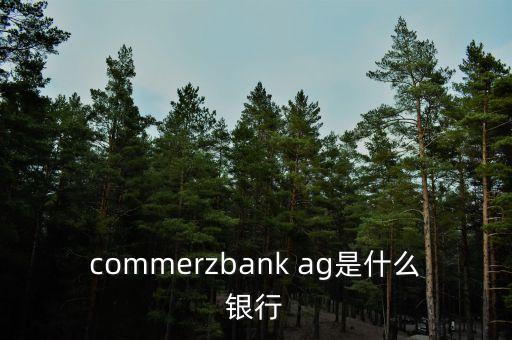 commerzbank ag是什么銀行