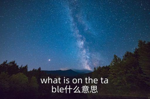 什么是中美bit談判，what is on the table什么意思