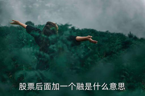 什么是一融雙新，股票后面加一個(gè)融是什么意思