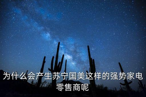 蘇寧為什么銷售額2000多億，為什么會產生蘇寧國美這樣的強勢家電零售商呢