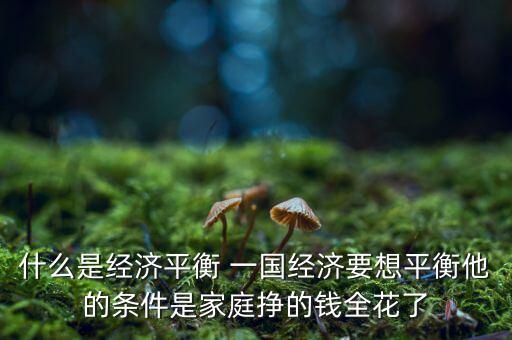 什么是經(jīng)濟再平衡，什么是全球經(jīng)濟再平衡