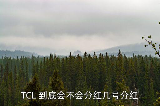 tcl什么時(shí)候分紅，TCL 到底會(huì)不會(huì)分紅幾號(hào)分紅