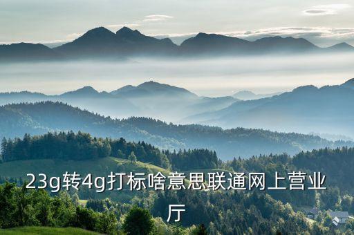 4g固網(wǎng)打標什么意思，請問聯(lián)通4G固網(wǎng)打標這是什么意思今天上午去營業(yè)廳變更了套餐