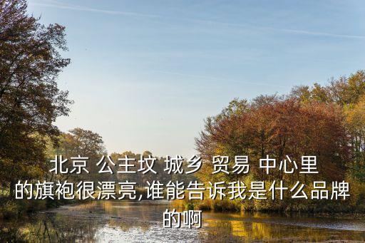  北京 公主墳 城鄉(xiāng) 貿(mào)易 中心里的旗袍很漂亮,誰能告訴我是什么品牌的啊