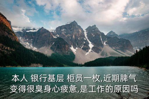 銀行柜員主管累死了,銀行從柜員到運營主管的轉變