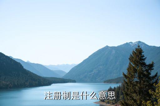 注冊(cè)制是什么意思