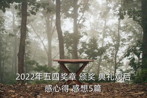 2022年五四獎?wù)?頒獎 典禮觀后感心得 感想5篇