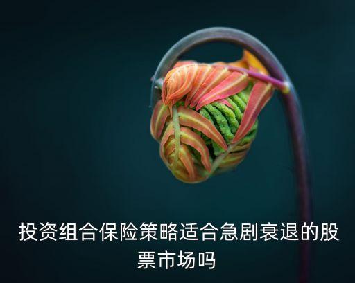  投資組合保險(xiǎn)策略適合急劇衰退的股票市場(chǎng)嗎