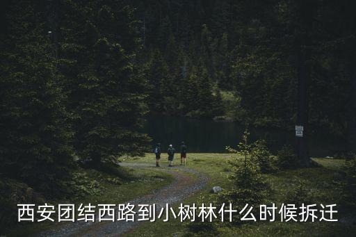 西安團結(jié)西路到小樹林什么時候拆遷