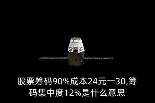 股票籌碼90%成本24元一30,籌碼集中度12%是什么意思