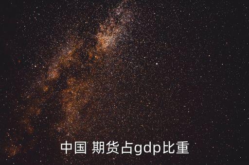 中國 期貨占gdp比重