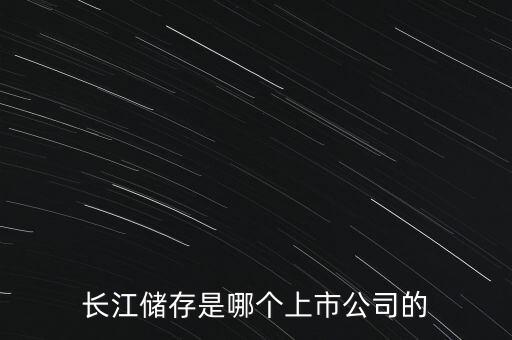 長江儲存是哪個上市公司的