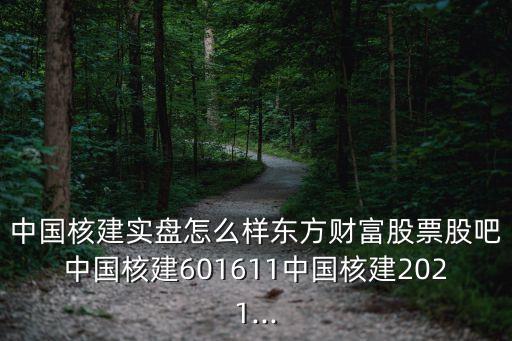 中國(guó)核建實(shí)盤怎么樣?xùn)|方財(cái)富股票股吧中國(guó)核建601611中國(guó)核建2021...