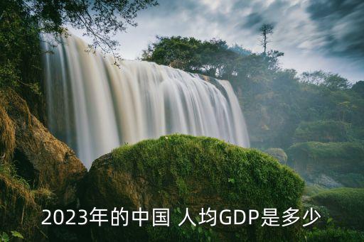 2023年的中國 人均GDP是多少