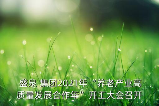  盛泉 集團(tuán)2021年“養(yǎng)老產(chǎn)業(yè)高質(zhì)量發(fā)展合作年”開(kāi)工大會(huì)召開(kāi)