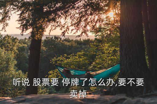 聽(tīng)說(shuō) 股票要 停牌了怎么辦,要不要賣(mài)掉