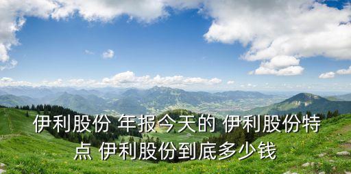  伊利股份 年報今天的 伊利股份特點 伊利股份到底多少錢