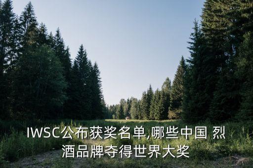 IWSC公布獲獎(jiǎng)名單,哪些中國(guó) 烈酒品牌奪得世界大獎(jiǎng)