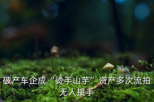 破產(chǎn)車企成“燙手山芋”資產(chǎn)多次流拍無(wú)人接手