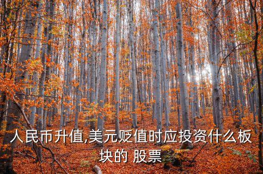 人民幣升值,美元貶值時(shí)應(yīng)投資什么板塊的 股票