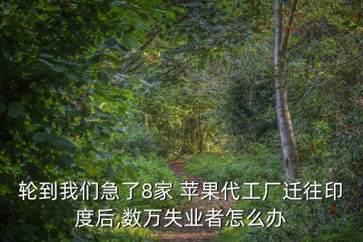 輪到我們急了8家 蘋果代工廠遷往印度后,數(shù)萬失業(yè)者怎么辦