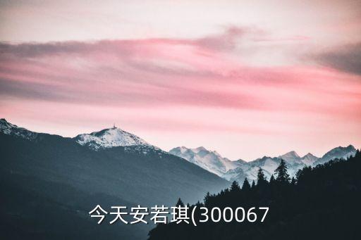 今天安若琪(300067