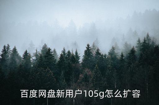  百度網(wǎng)盤(pán)新用戶105g怎么擴(kuò)容