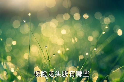 保險(xiǎn)龍頭股有哪些