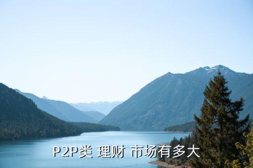 P2P類 理財(cái) 市場(chǎng)有多大