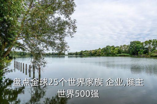 盤(pán)點(diǎn)全球25個(gè)世界家族 企業(yè),誰(shuí)主世界500強(qiáng)