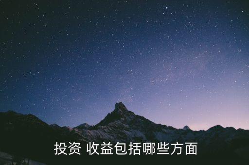 投資公司的投資收益