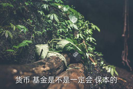 貨幣 基金是不是一定會(huì) 保本的