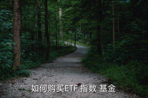 如何購買ETF 指數 基金