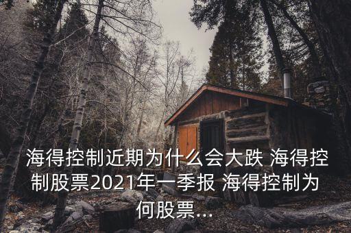  海得控制近期為什么會(huì)大跌 海得控制股票2021年一季報(bào) 海得控制為何股票...