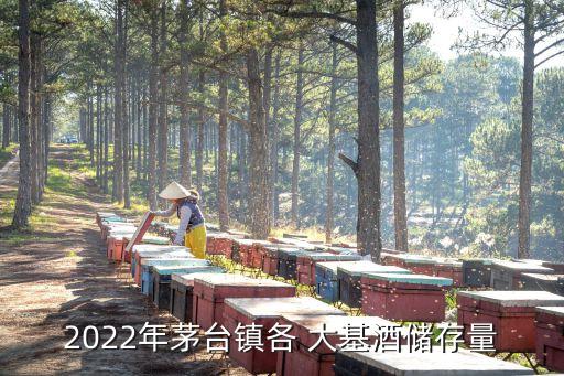 2022年茅臺鎮(zhèn)各 大基酒儲(chǔ)存量