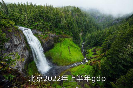  北京2022年上半年gdp