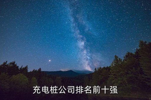 充電樁公司排名前十強(qiáng)