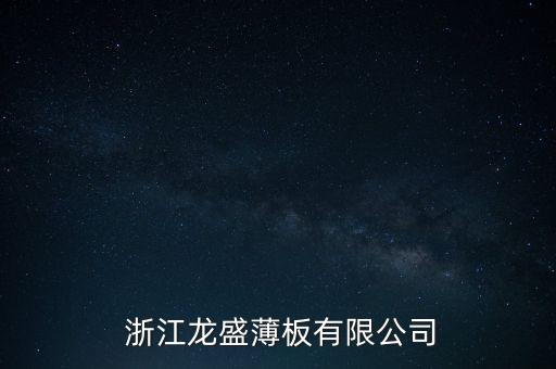  浙江龍盛薄板有限公司