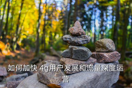 如何加快 4g用戶發(fā)展和流量深度運(yùn)營