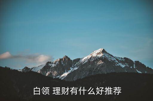  白領(lǐng) 理財(cái)有什么好推薦